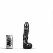 All Black - Zwarte realistische dildo 22 cm