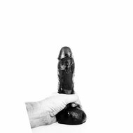 All Black - Zwarte realistische dildo 22 cm