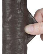 LoveToy - Dildo Met Sliding Skin Technologie - 20 cm x diameter 3.8 cm - Bruin
