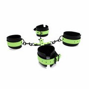 Kiotos - Glow in the Dark - Boeienset - Polsboeien Handboeien en Hogtie Set