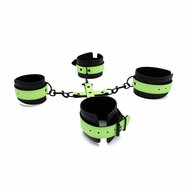 Kiotos - Glow in the Dark - Boeienset - Polsboeien Handboeien en Hogtie Set