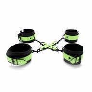 Kiotos - Glow in the Dark - Boeienset - Polsboeien Handboeien en Hogtie Set