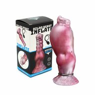 Kiotos Monstar - Vortexwing - Opblaasbare Dildo - Roze/Wit