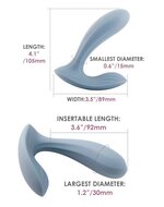 Svakom - Erica - Draagbare Vibrator Met App Control - Twee Motoren - Lichtblauw