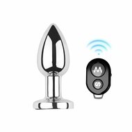 Kiotos - Vibrerende Buttplug - Oplaadbaar & Waterproof - Aluminium - Medium