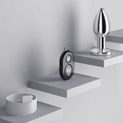Kiotos - Vibrerende Buttplug - Oplaadbaar & Waterproof - Aluminium - Medium