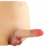 Real Body - Bodysuit - Female to Male - Mannelijk Onderlichaam met Massieve Penis - Maat L/XL