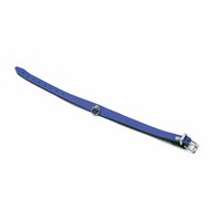 Kiotos Leather - Collar met Kleine O-ring - Leder - Blauw