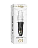 Rimba - Orgastobator 01 - Automatische Masturbator - Zwart & Transparant