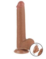 Lovetoy - Dildo Met Sliding Skin Technologie - 22 x 3.7 cm - Verwijderbare Zuignap - Medium Huidskleur