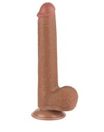 Lovetoy - Dildo Met Sliding Skin Technologie - 22 x 3.7 cm - Verwijderbare Zuignap - Medium Huidskleur