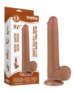 Lovetoy - Dildo Met Sliding Skin Technologie - 22 x 3.7 cm - Verwijderbare Zuignap - Medium Huidskleur