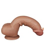 Lovetoy - Dildo Met Sliding Skin Technologie - 24 x 4.3 cm - Verwijderbare Zuignap - Lichte Huidskleur