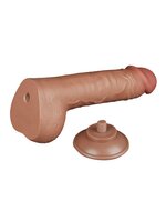 Lovetoy - Dildo Met Sliding Skin Technologie - 24 x 4.3 cm - Verwijderbare Zuignap - Lichte Huidskleur
