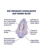 Satisfyer - Mission Control - Luchtdruk Vibrator - Lila