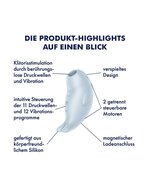 Satisfyer - Seal You Soon - Luchtdruk Vibrator met Vibratie - Lichtblauw