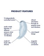 Satisfyer - Seal You Soon - Luchtdruk Vibrator met Vibratie - Lichtblauw