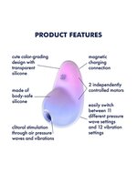 Satisfyer - Pixie Dust - Luchtdruk Vibrator met Vibratie - Paars & Roze