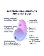 Satisfyer - Pixie Dust - Luchtdruk Vibrator met Vibratie - Paars & Roze