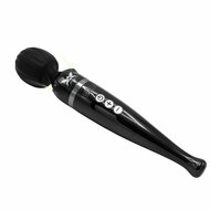 Pixey DeLuxe - Black Chrome Edition - Oplaadbare Wand Vibrator - de krachtigste die er is