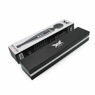 Pixey DeLuxe - Black Chrome Edition - Oplaadbare Wand Vibrator - de krachtigste die er is