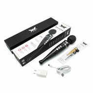Pixey DeLuxe - Black Chrome Edition - Oplaadbare Wand Vibrator - de krachtigste die er is