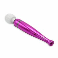 Pixey DeLuxe - Pink Chrome Edition - Oplaadbare Wand Vibrator - de krachtigste die er is