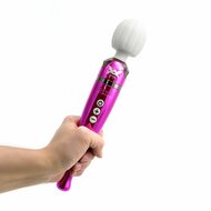 Pixey DeLuxe - Pink Chrome Edition - Oplaadbare Wand Vibrator - de krachtigste die er is