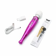 Pixey DeLuxe - Pink Chrome Edition - Oplaadbare Wand Vibrator - de krachtigste die er is