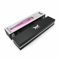 Pixey DeLuxe - Pink Chrome Edition - Oplaadbare Wand Vibrator - de krachtigste die er is