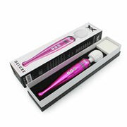 Pixey DeLuxe - Pink Chrome Edition - Oplaadbare Wand Vibrator - de krachtigste die er is