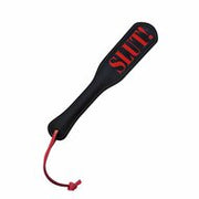 Kiotos Leather - Lederen Paddle Slut - Zwart/Rood