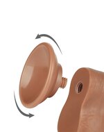 Lovetoy - Dildo Met Sliding Skin Technologie - 20 x 3.9 cm - Verwijderbare Zuignap - Medium Huidskleur
