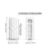 Dorcel - Masturbator Cup met Structuur - Regular - Wit