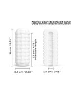 Dorcel - Masturbator Cup met Structuur - Tight - Wit