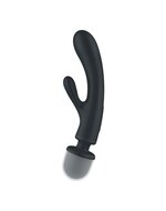 Satisfyer - Triple Lover - 2-in-1 Wand en Rabbit Vibrator - Zwart