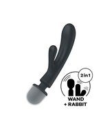Satisfyer - Triple Lover - 2-in-1 Wand en Rabbit Vibrator - Zwart