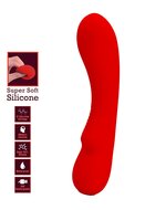 Pretty Love - Matt - G-Spot Vibrator - Flexibele Schacht - 12 Standen - Rood