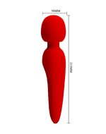 Pretty Love - Meredith - Wand Vibrator - 12 Standen - Waterproof - Rood