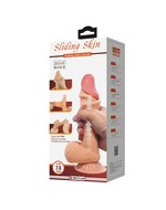 Pretty Love - Duvall - Sliding Skin Dildo - Lengte 19.4 cm - diameter  4.2 cm - Lichte Huidskleur