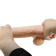 Pretty Love - Najim - Sliding Skin Dildo - Lengte 21.8 cm - diameter  4.6 cm - Lichte Huidskleur