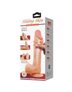 Pretty Love - Orton - Sliding Skin Dildo - Lengte 24 cm - Diameter 5 cm - Lichte Huidskleur