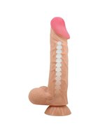 Pretty Love - Orton - Sliding Skin Dildo - Lengte 24 cm - Diameter 5 cm - Lichte Huidskleur