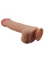 Pretty Love - Mendel - Sliding Skin Dildo - Lengte 26 cm - ‚àö‚àè 5.5 cm - Lichte Huidskleur