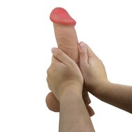 Pretty Love - Mendel - Sliding Skin Dildo - Lengte 26 cm - ‚àö‚àè 5.5 cm - Lichte Huidskleur