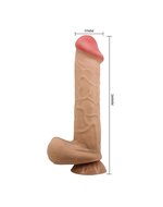 Pretty Love - Mendel - Sliding Skin Dildo - Lengte 26 cm - ‚àö‚àè 5.5 cm - Lichte Huidskleur