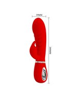Pretty Love - Prescott - Rabbit Vibrator - Dubbele Motor - Rood