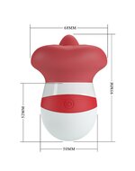 Pretty Love - Mina - Clitoris Vibrator - Likkende Tong Functie - Rood