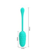 Pretty Love - Marina - Vibrerend Eitje met Nopjes - Handige E‚àö¬©nknopsbediening - Turquoise
