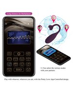 Pretty Love - Fisherman - Vibrerend Eitje - Met Nopjes - Met App Control - Paars